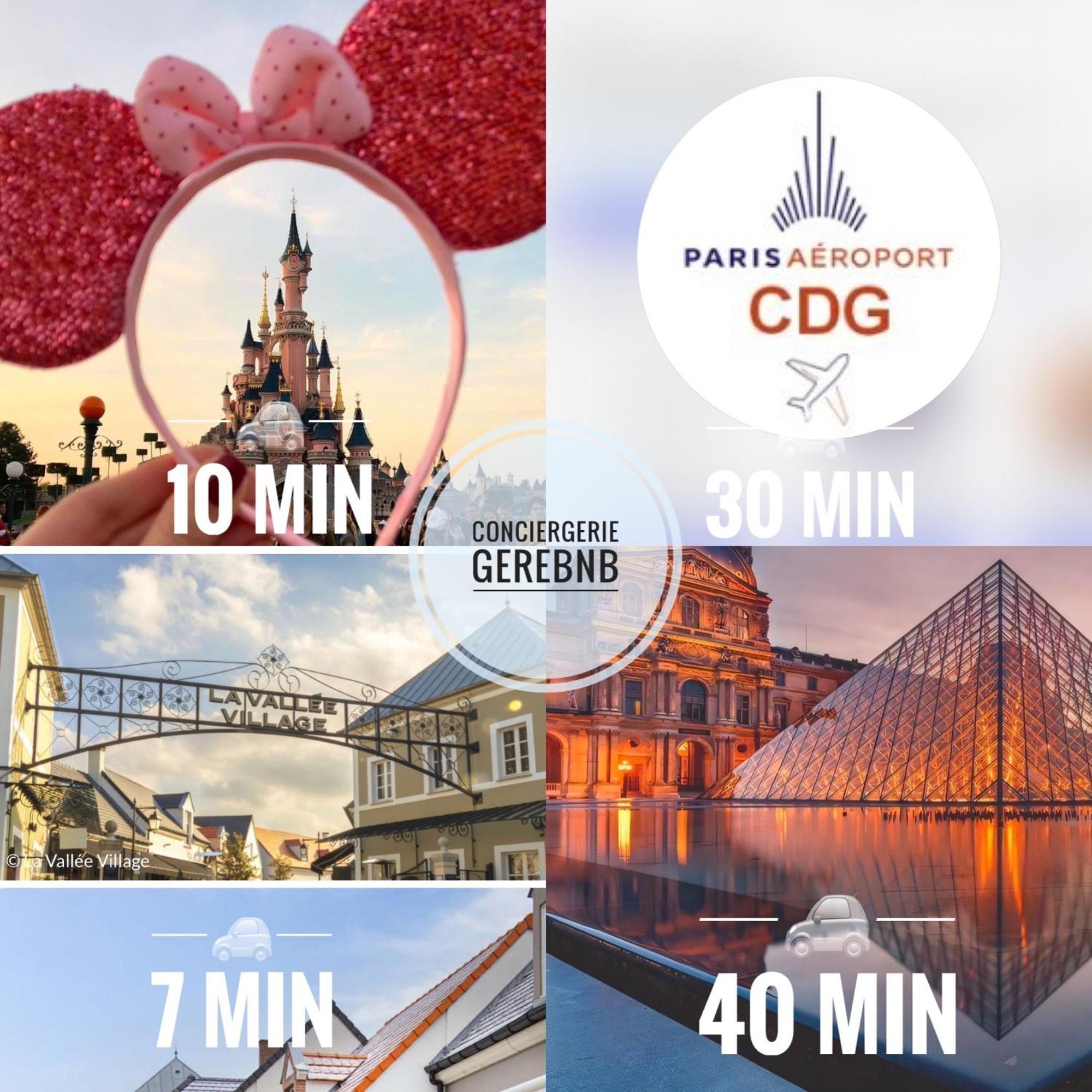 Duplex Moderne 8Per&3Ch&10 Min Disney&Parking Free Magny-le-Hongre Exteriér fotografie